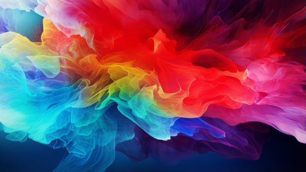 A cosmic explosion of vibrant colors and energy