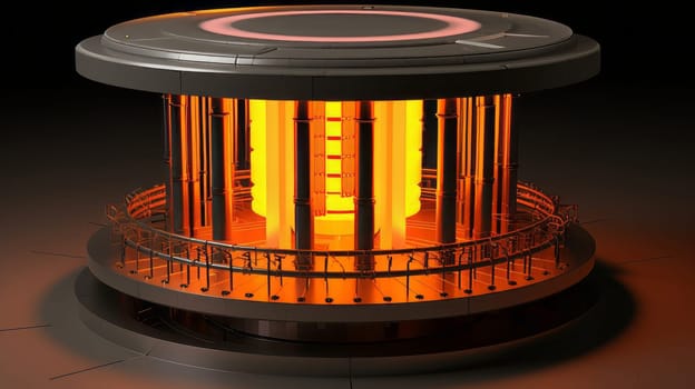 A nuclear reactor core without fuel rods