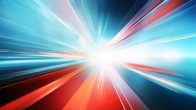 Blue and red abstract background with lines