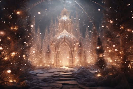 Surreal holiday magic and ethereal Christmas ambiance