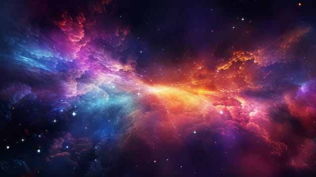 A cosmic explosion of colorful gases and energy in the cosmos