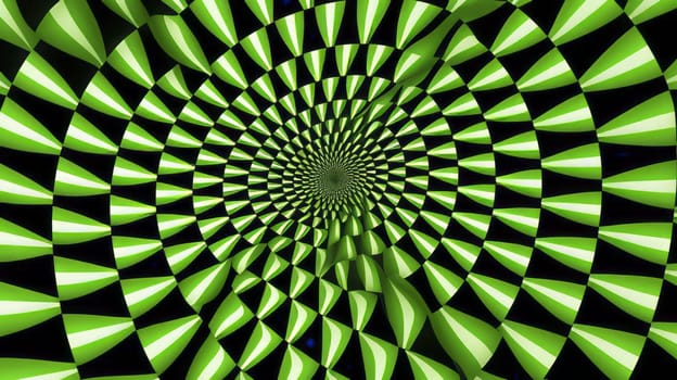 A hypnotic fractal pattern optical illusion that mesmerizes