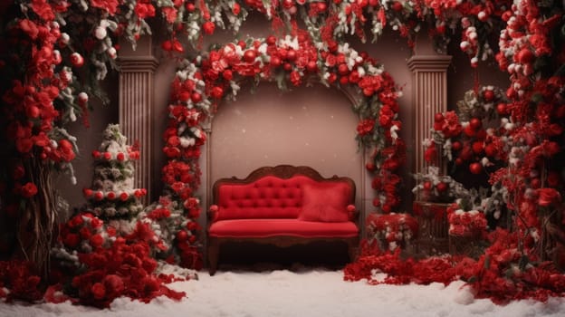 Warmth and joy of Christmas through this vibrant backdrop