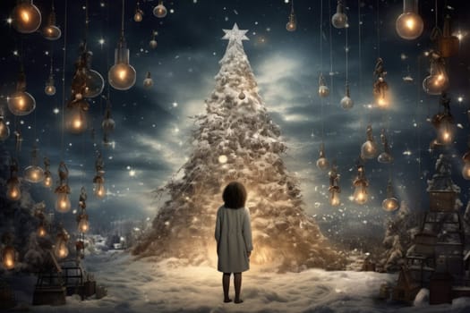 Surreal Christmas scene that challenges reality