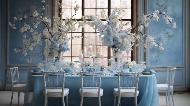 Enchanting blue ambiance, a celebration of this serene color
