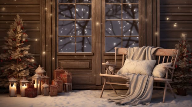 Cozy Christmas backdrop, perfect for adding warmth to digital projects