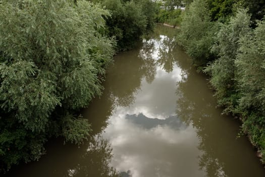 Germany river Rems with green trees