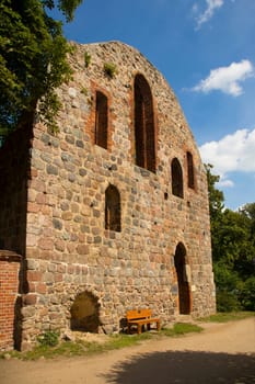 Ruine eines alten Klosergebäudes in Lindow