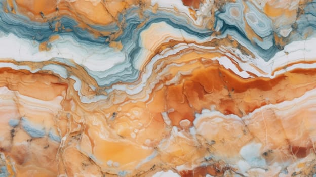 abstract marble texture agate gold orange, ai