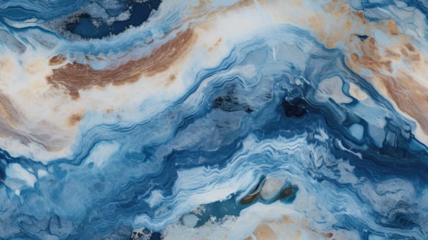 abstract marble texture agate navy blue, ai