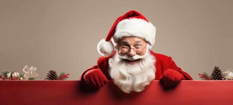santa claus xmas christmas promoption sale copyspace banner, ai