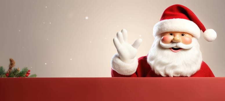 santa claus xmas christmas promoption sale copyspace banner, ai