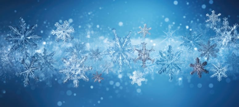 snow snowflakes cold winter frozen background texture, ai