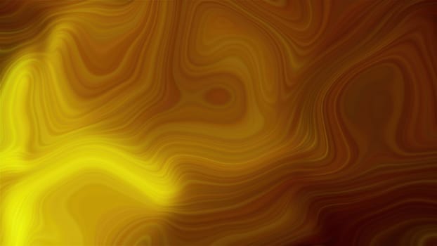 Twisted gold lines. Computer generated 3d render