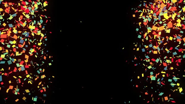 Abstract colorful confetti. Computer generated 3d render,Abstract colorful confetti. Computer generated 3d render
