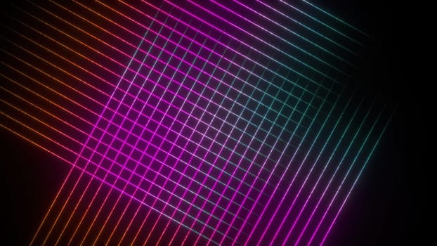 Abstract colorful grid. Computer generated 3d render