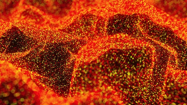 Gold wave particles. Computer generated 3d render,Gold wave particles. Computer generated 3d render