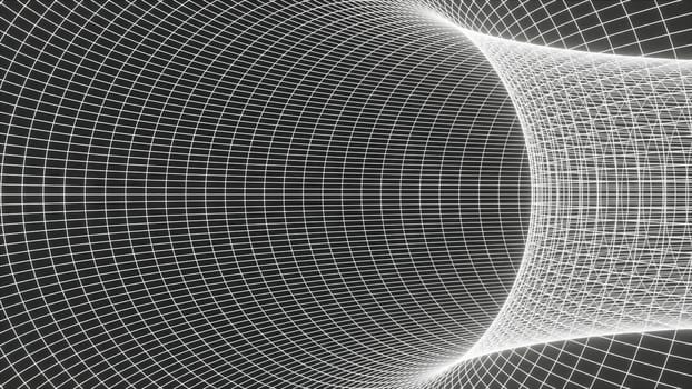 White grid tunnel. Computer generated 3d render,White grid tunnel. Computer generated 3d render