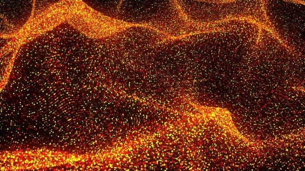 Gold wave particles. Computer generated 3d render,Gold wave particles. Computer generated 3d render