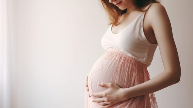 woman pregnant expecting maternity dress mom, ai