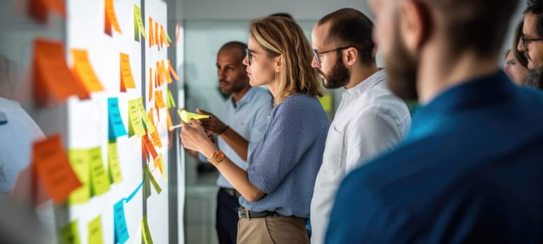postit post it business office brainstorm with teamwork, ai
