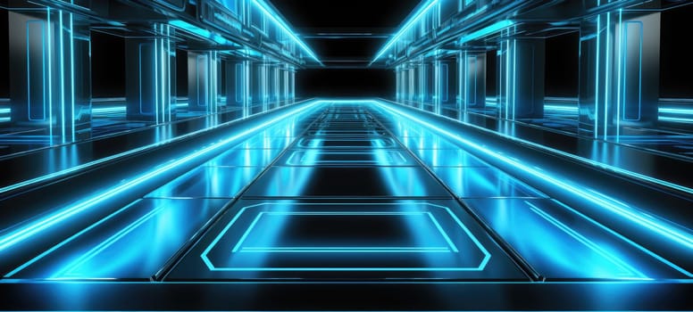 futuristic cyber buildings tech concept, ai
