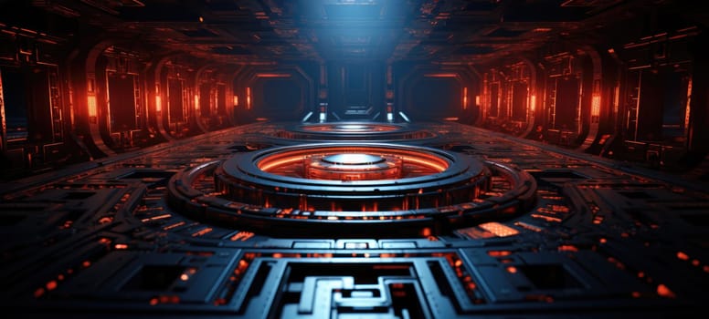 futuristic cyber buildings tech concept, ai