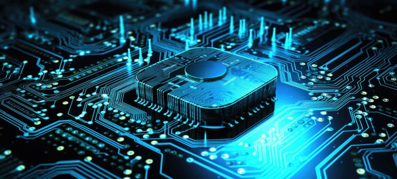 cyber security digital lock technology tech, ai