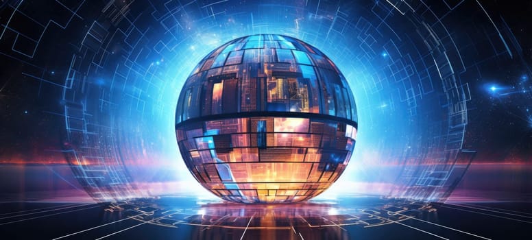 globe world earth map planet city, ai