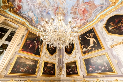 Genova, Italy - 8 August 2023: Palazzo Spinola - Spinola Palace antique luxury interior