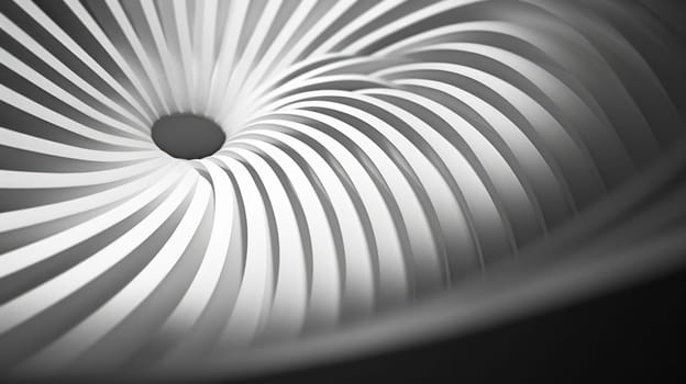 Abstract background with spiral pattern, non-central placement. Generative AI
