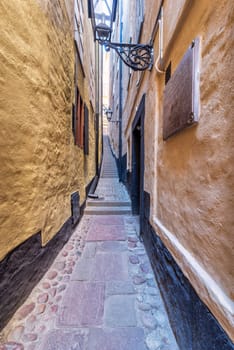 Alley of Marten Trotzig, Swedish: Marten Trotzigs grand, the narrowest street in Stockholm with 36 steps and 90 centimetres width, located in Gamla stan, the old town of Stockholm, Sweden