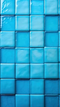 abstract background with blue ceramic tiles .Generative AI