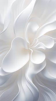 white delicate flower on a light background. smooth lines and texture. Generative AI