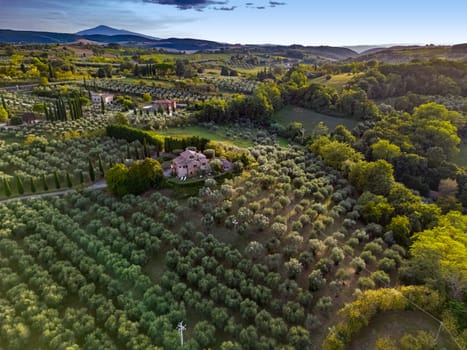 Landscape view of Montepulciano,Tuscany, Italy