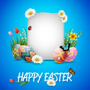 Beautiful easter egg background