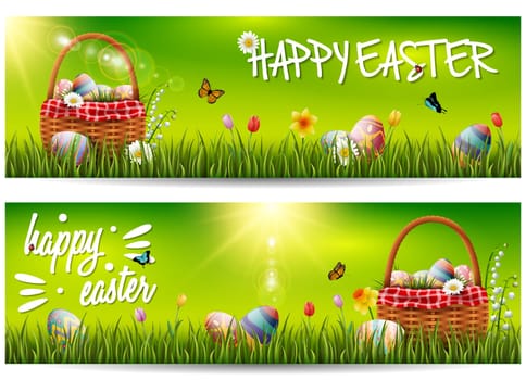 Beautiful easter egg background