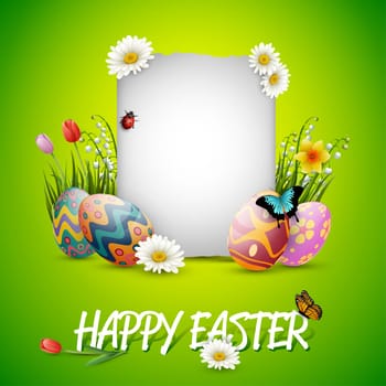Beautiful easter egg background