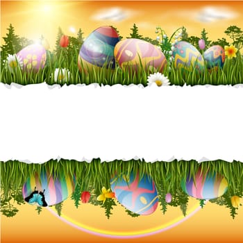 Beautiful easter egg background