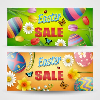 Beautiful easter egg background