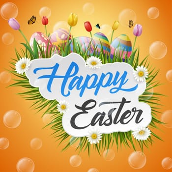 Beautiful easter egg background