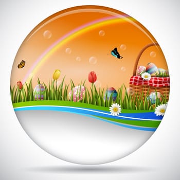 Beautiful easter egg background