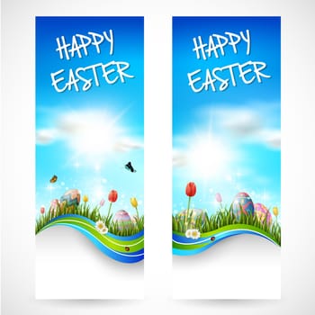 Beautiful easter egg background