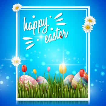 Beautiful easter egg background