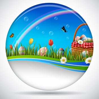 Beautiful easter egg background
