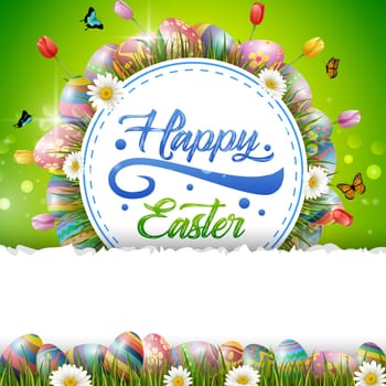 Beautiful easter egg background