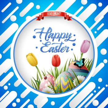 Beautiful easter egg background