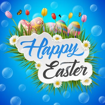 Beautiful easter egg background