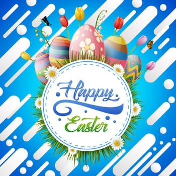 Beautiful easter egg background