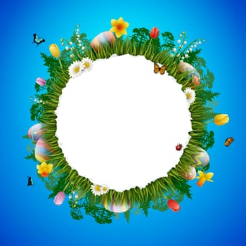 Beautiful easter egg background